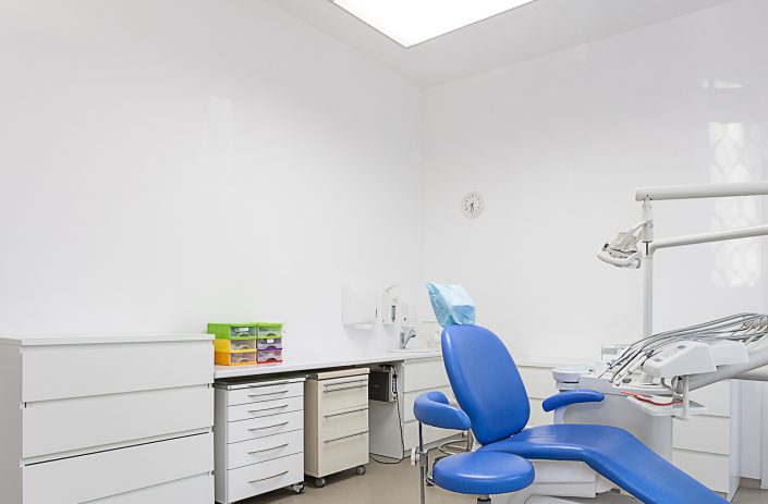 Dental Office with White Furniture and Edgebanding